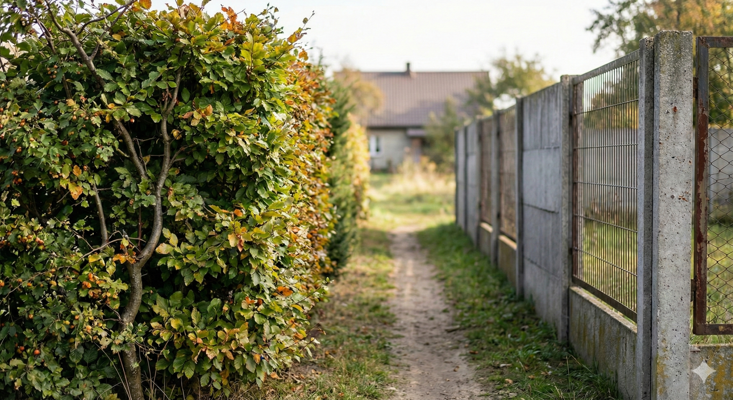 Żywopłot zamiast ogrodzenia - porównanie